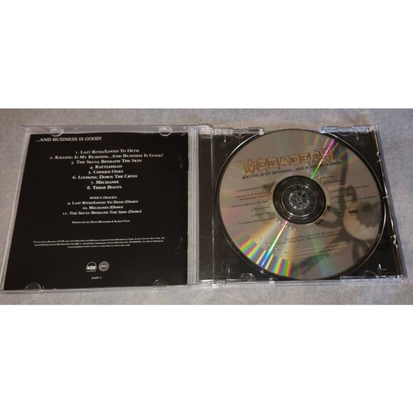 MEGADETH remastered cd KILLING IS MY BUSINESS 3 bonus tracks - Picture 5 of 6